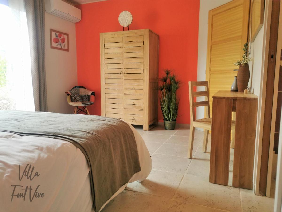 Villa Font Vive - Chambres D'Hotes Eco-Labellisees Avec Cuisine - Confort, Calme Et Vue Exceptionnels ! Grospierres Ngoại thất bức ảnh