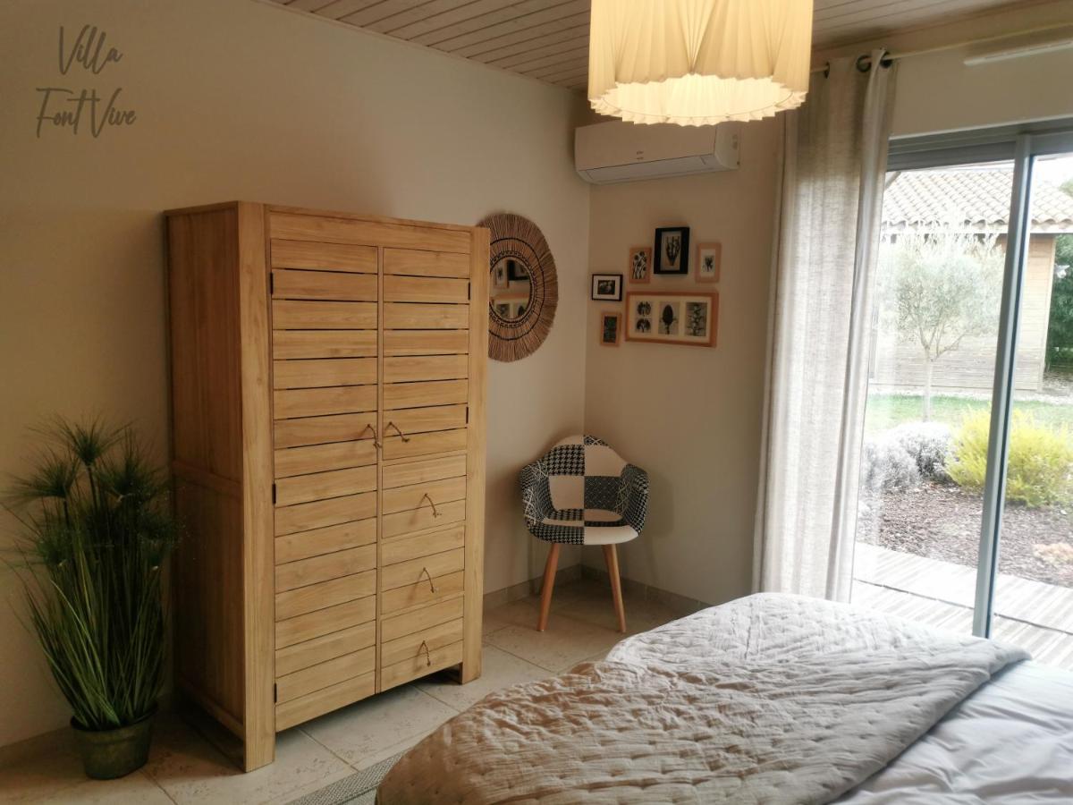 Villa Font Vive - Chambres D'Hotes Eco-Labellisees Avec Cuisine - Confort, Calme Et Vue Exceptionnels ! Grospierres Ngoại thất bức ảnh