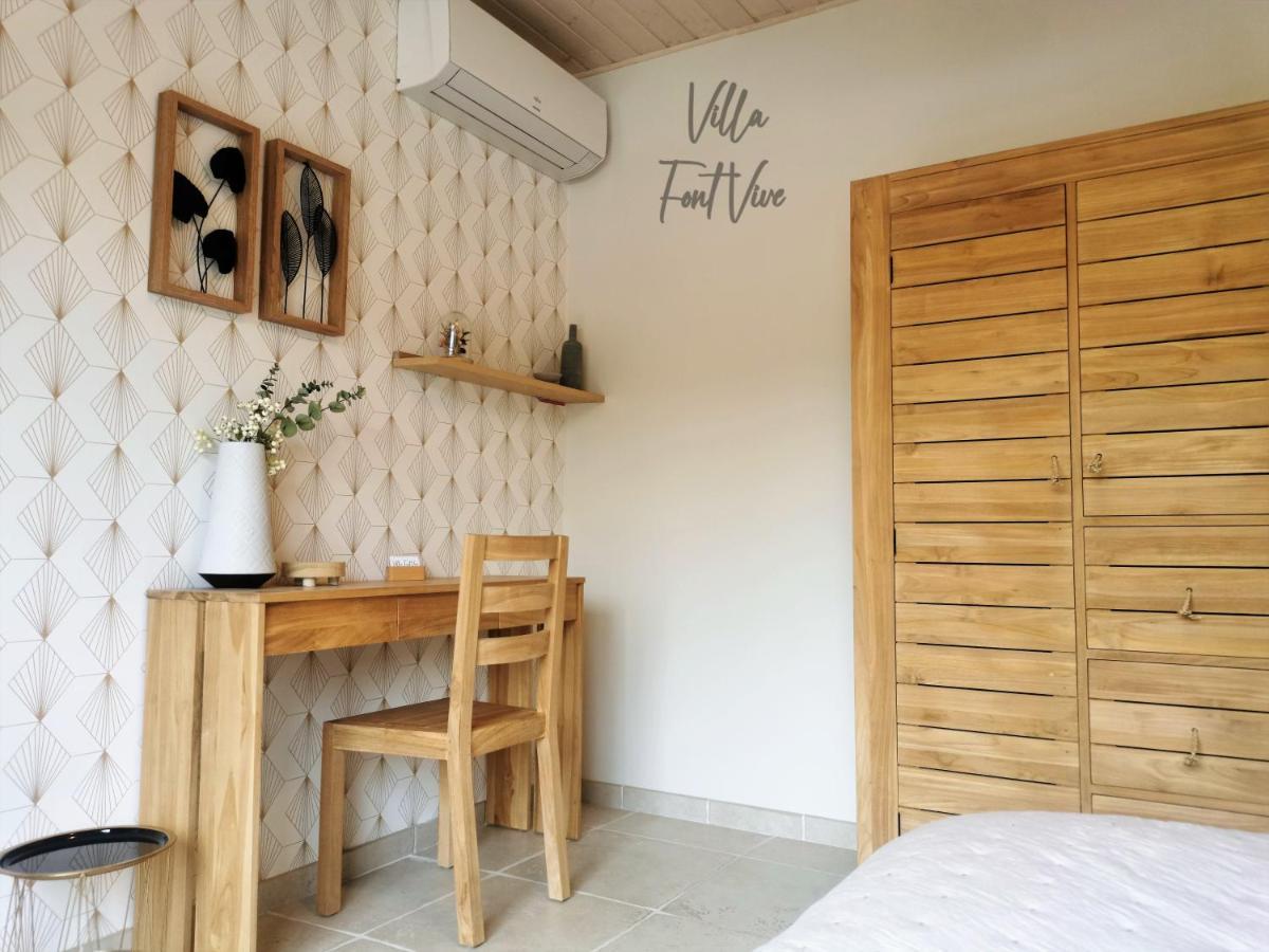 Villa Font Vive - Chambres D'Hotes Eco-Labellisees Avec Cuisine - Confort, Calme Et Vue Exceptionnels ! Grospierres Ngoại thất bức ảnh