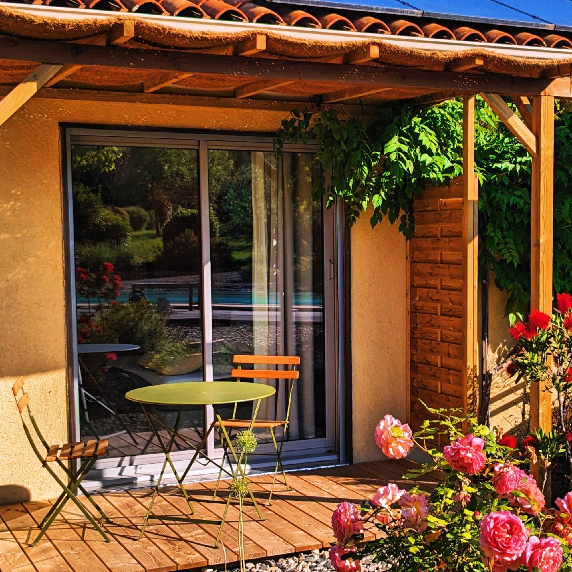 Villa Font Vive - Chambres D'Hotes Eco-Labellisees Avec Cuisine - Confort, Calme Et Vue Exceptionnels ! Grospierres Ngoại thất bức ảnh